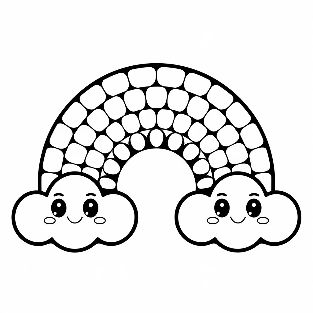 unicorn and rainbow coloring pages