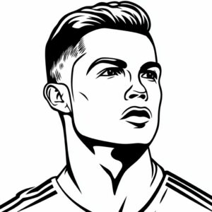 soccer coloring pages ronaldo