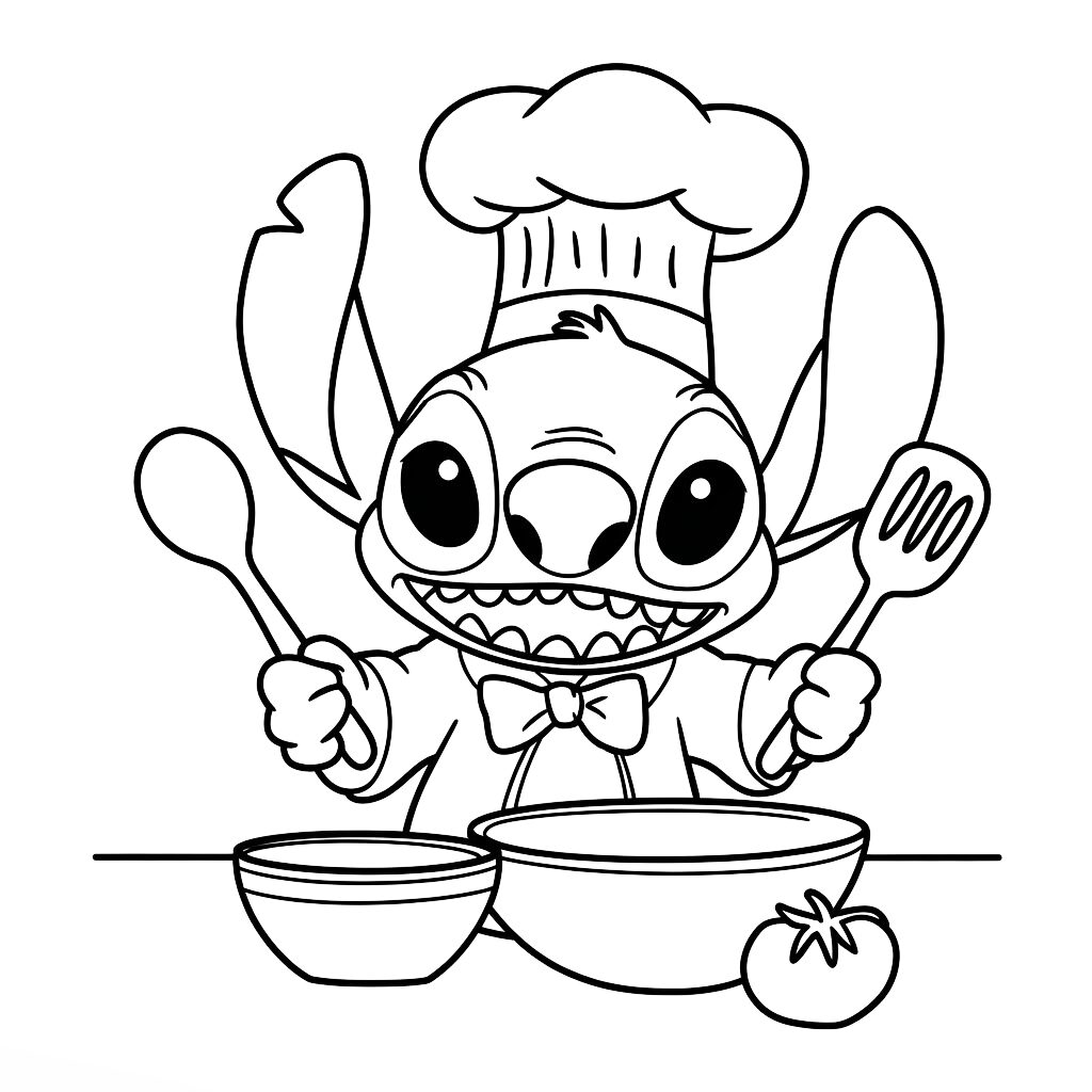stitch love coloring pages