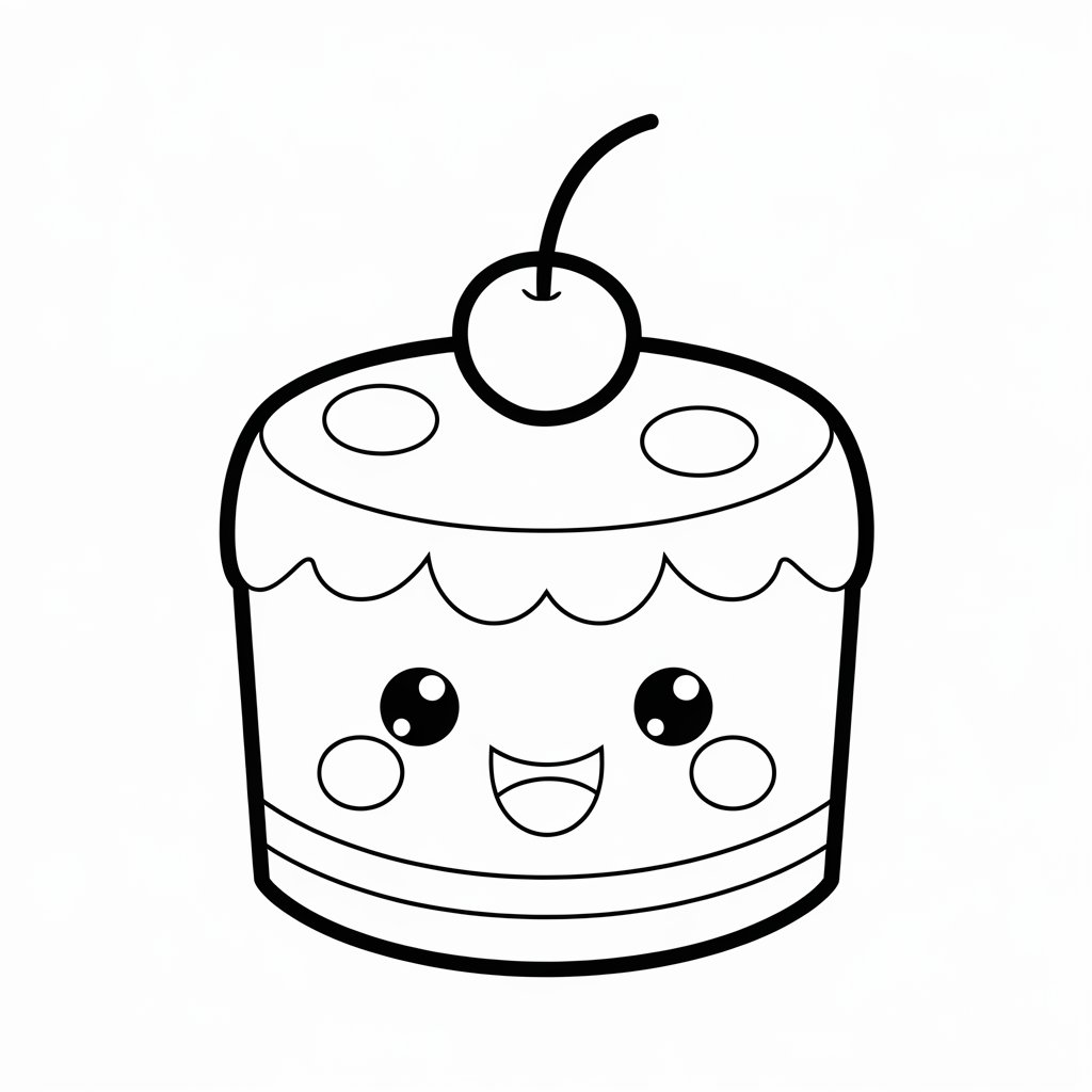 unicorn cake coloring pages