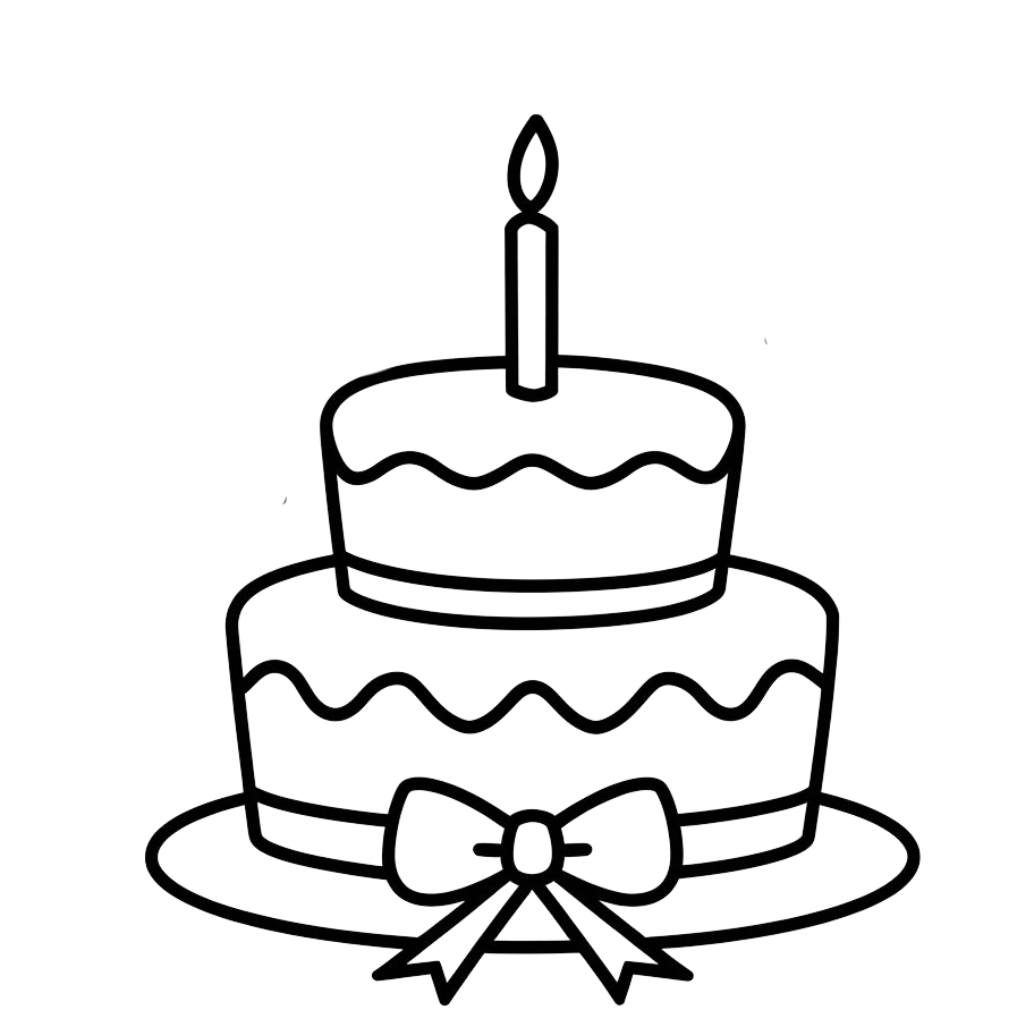 coloring pages of cakes