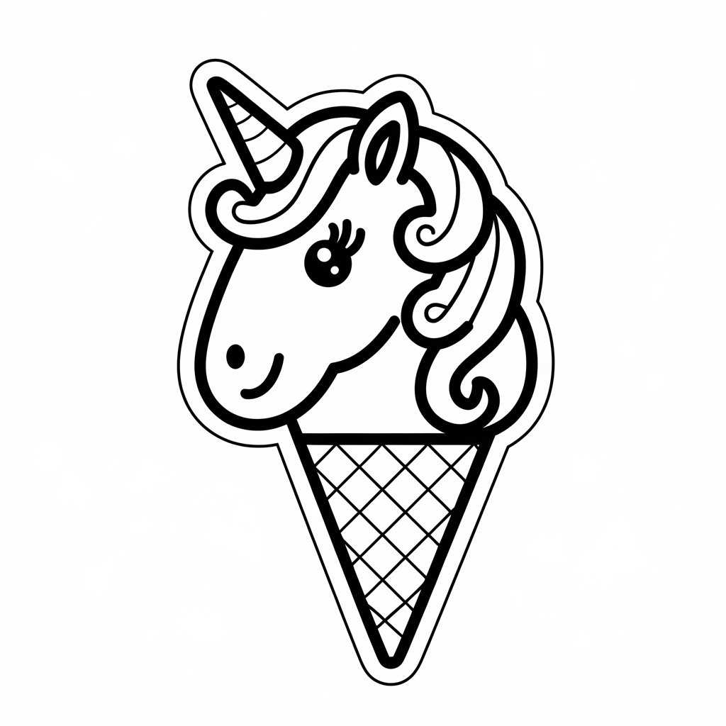 coloring pages of ice cream