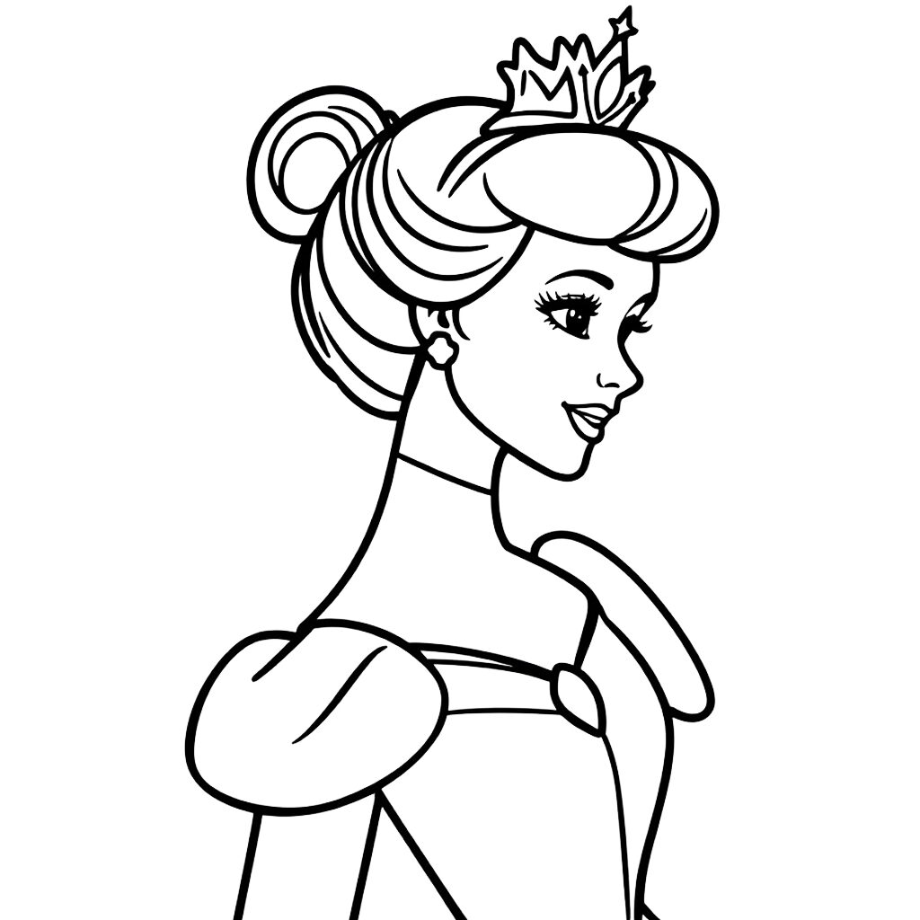 princess coloring pages print