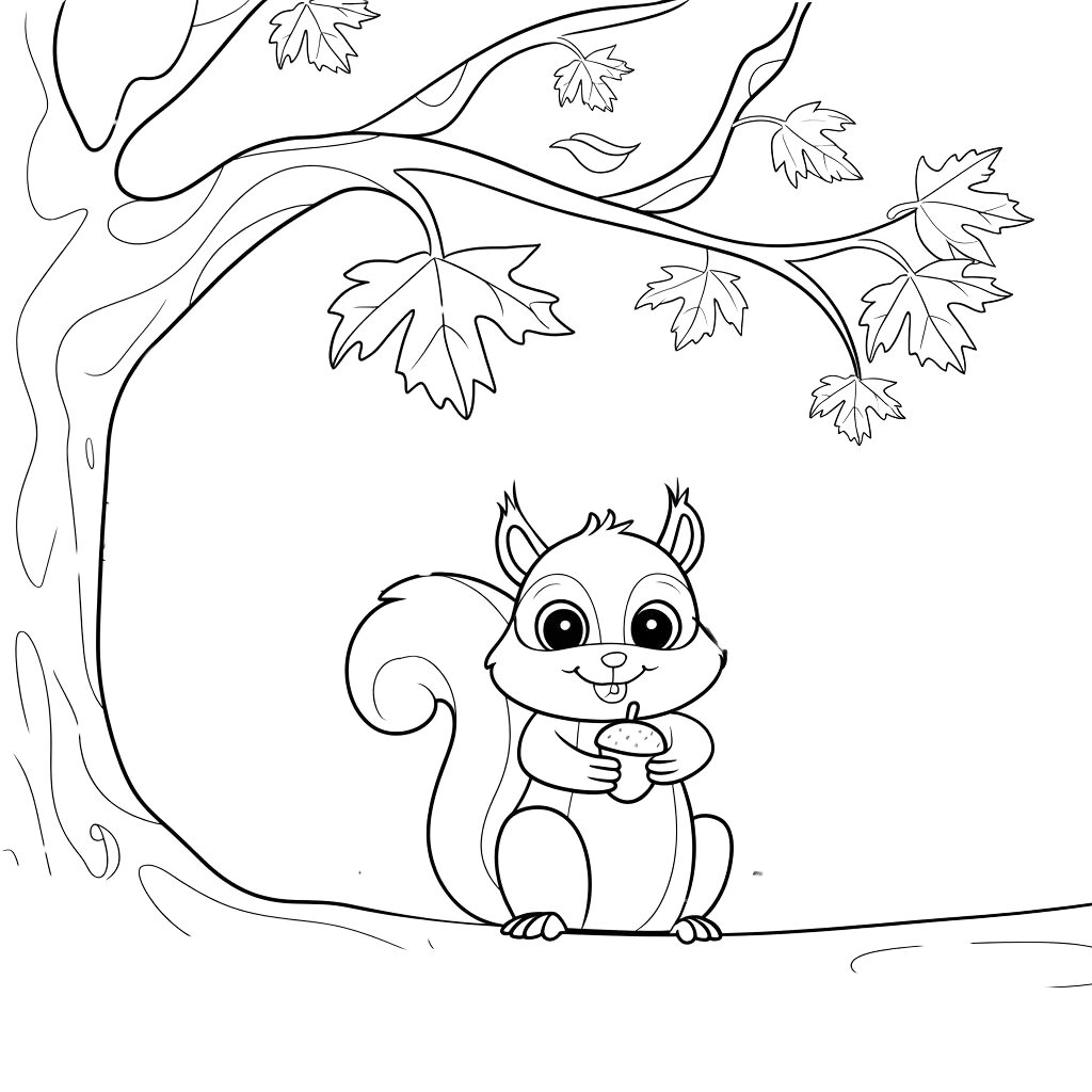 autumn themed coloring pages