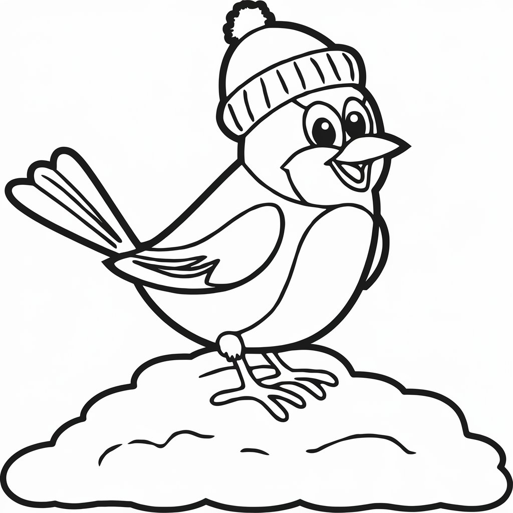 children's winter coloring pages