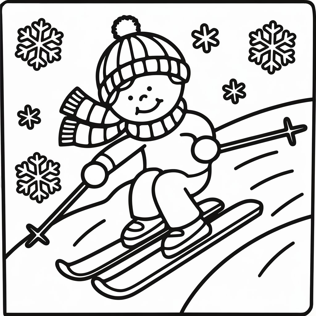 cute winter coloring pages