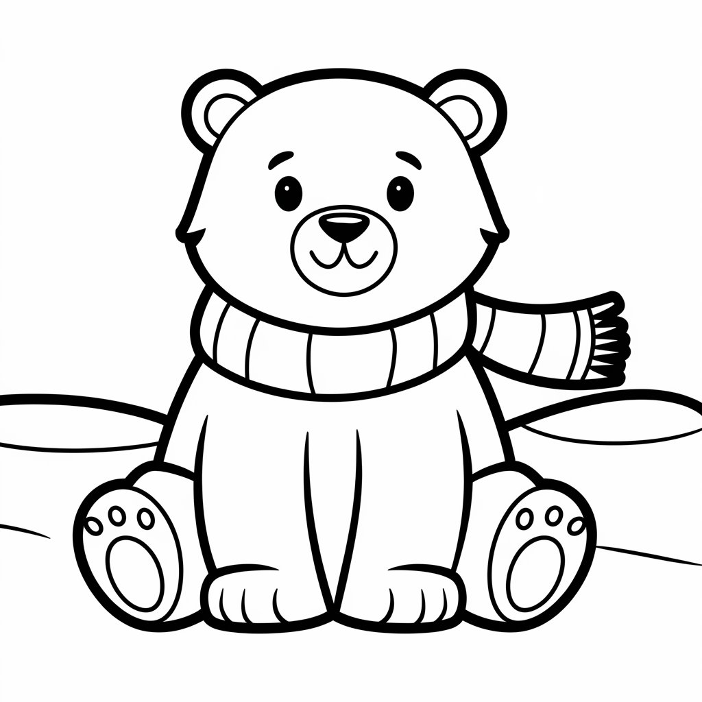 coloring page winter