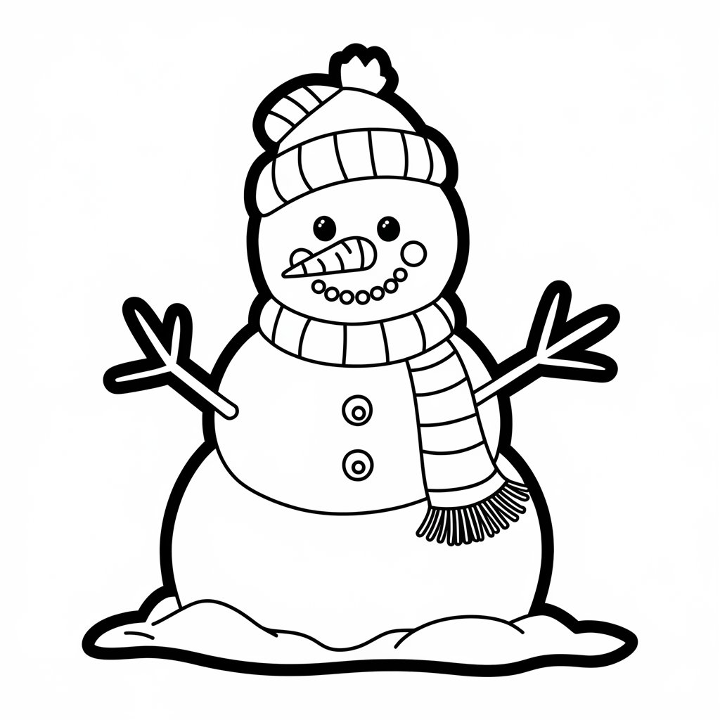 winter color pages