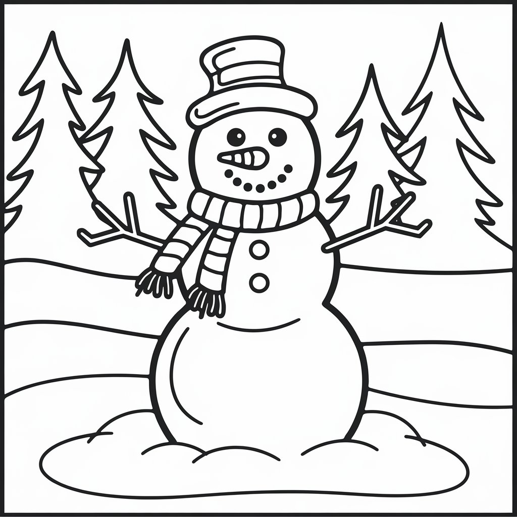 winter coloring page
