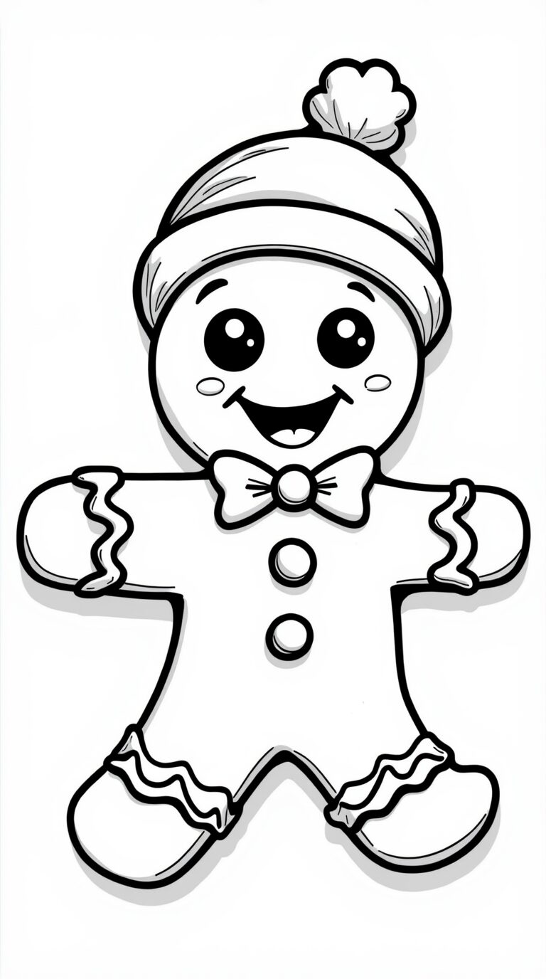 easy christmas coloring pages