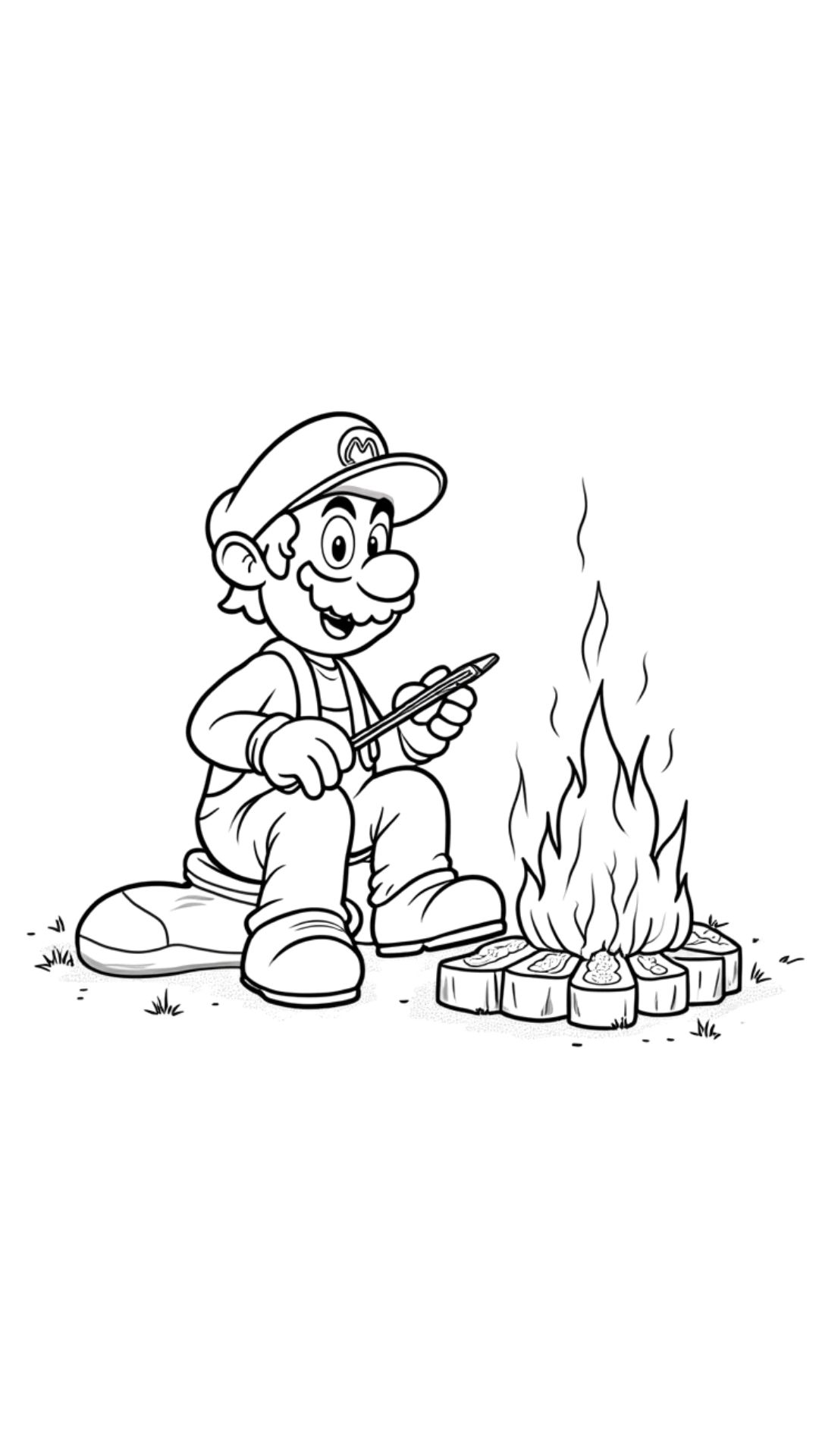 super mario bros coloring pages