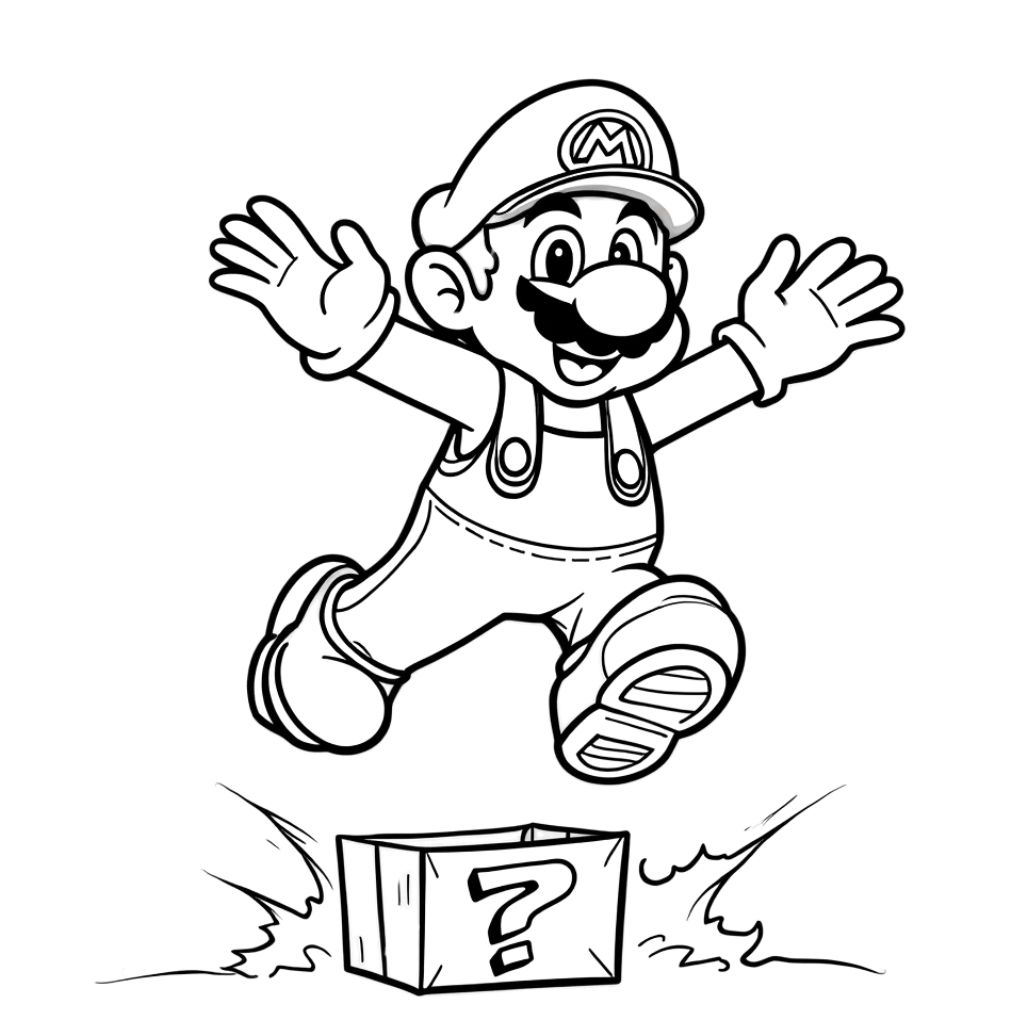 super mario brothers coloring pages