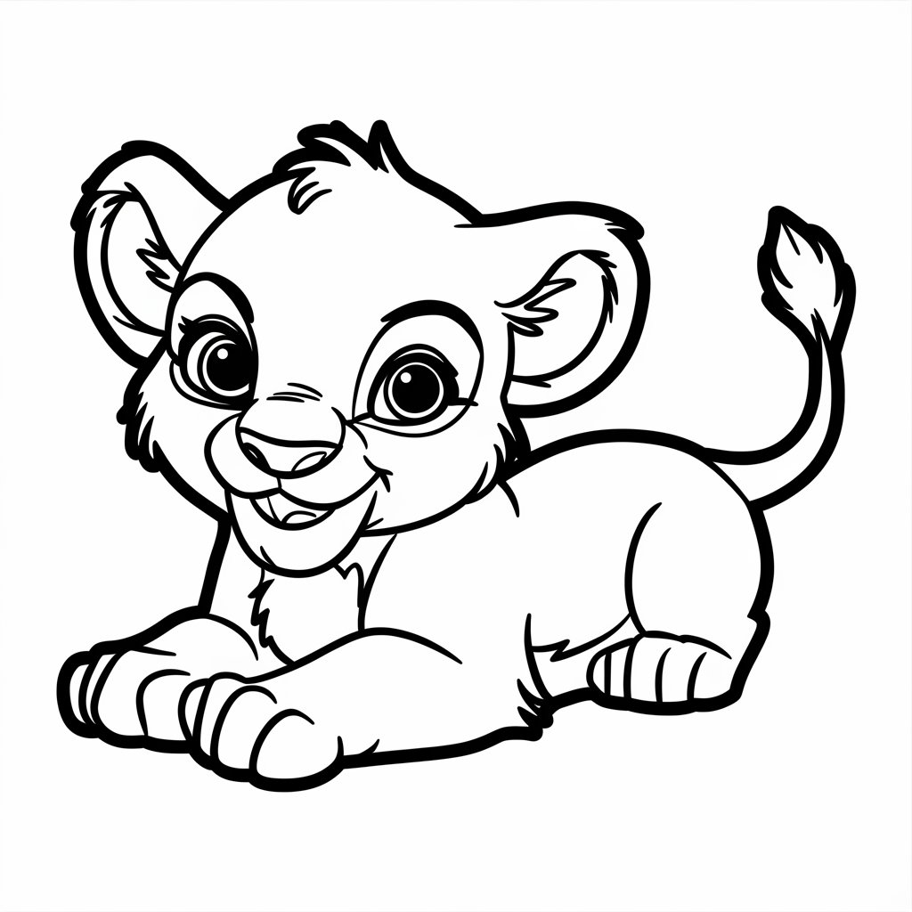 lion coloring page