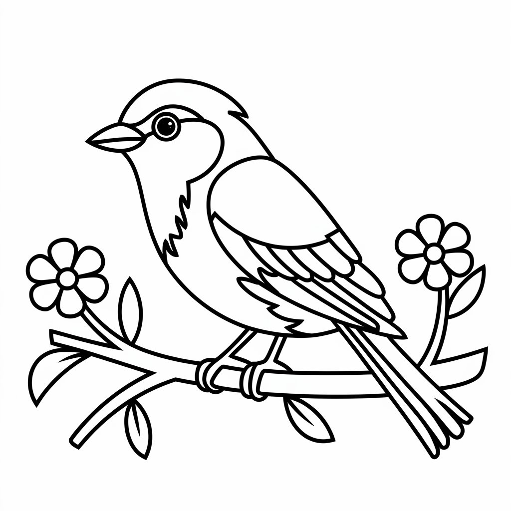 spring coloring page