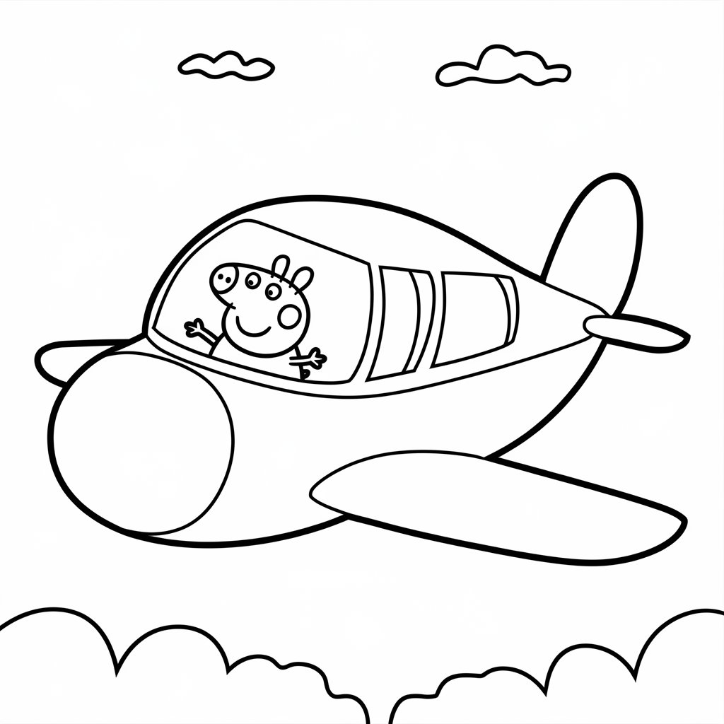 peppa pig coloring page