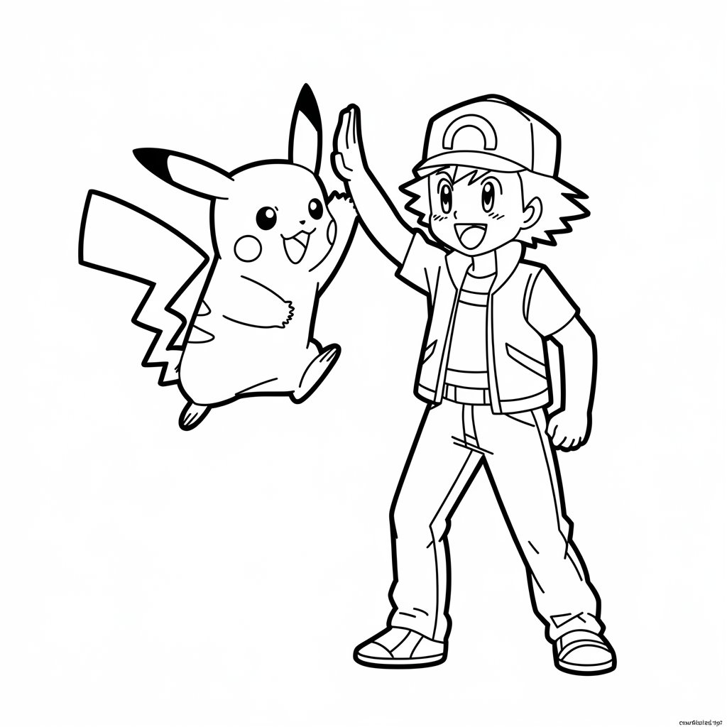 coloring pages of pikachu