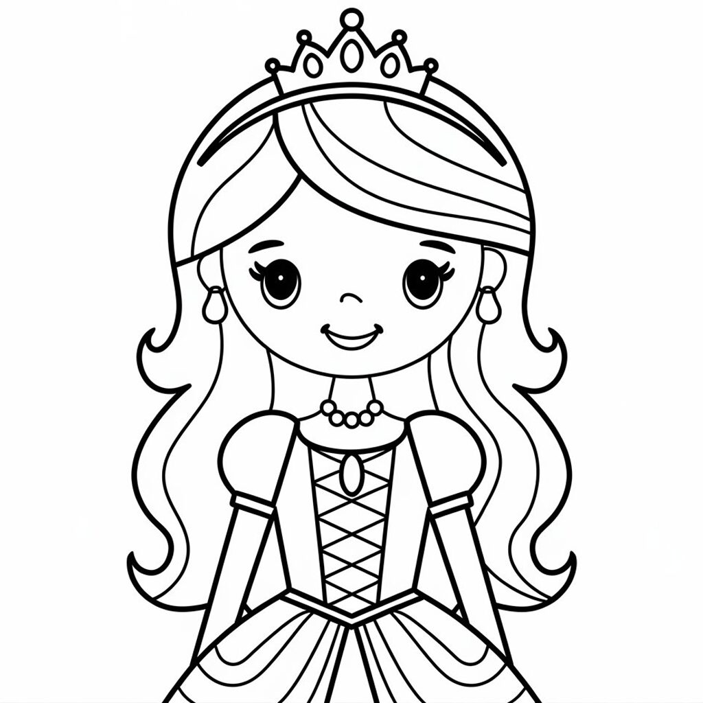 princess coloring in pages