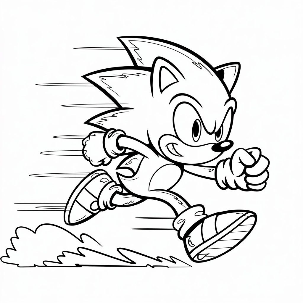 sonic coloring pages printable