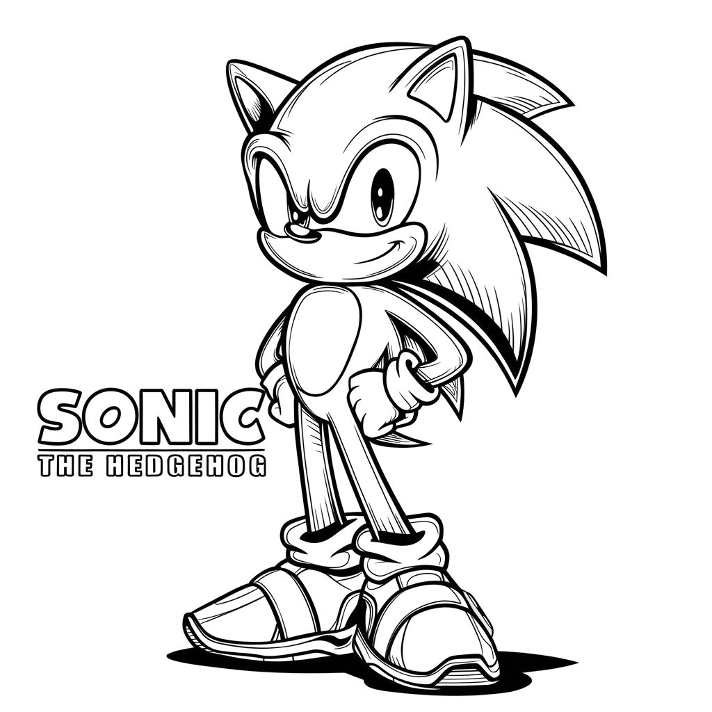 sonic coloring pages