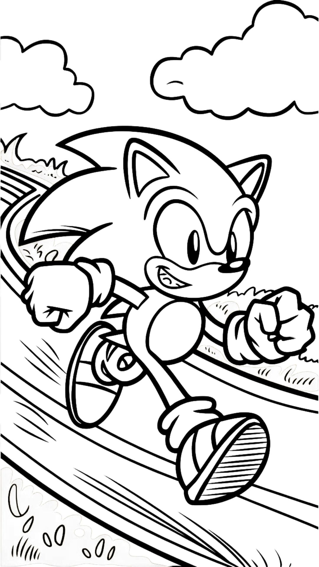 sonic and shadow coloring pages