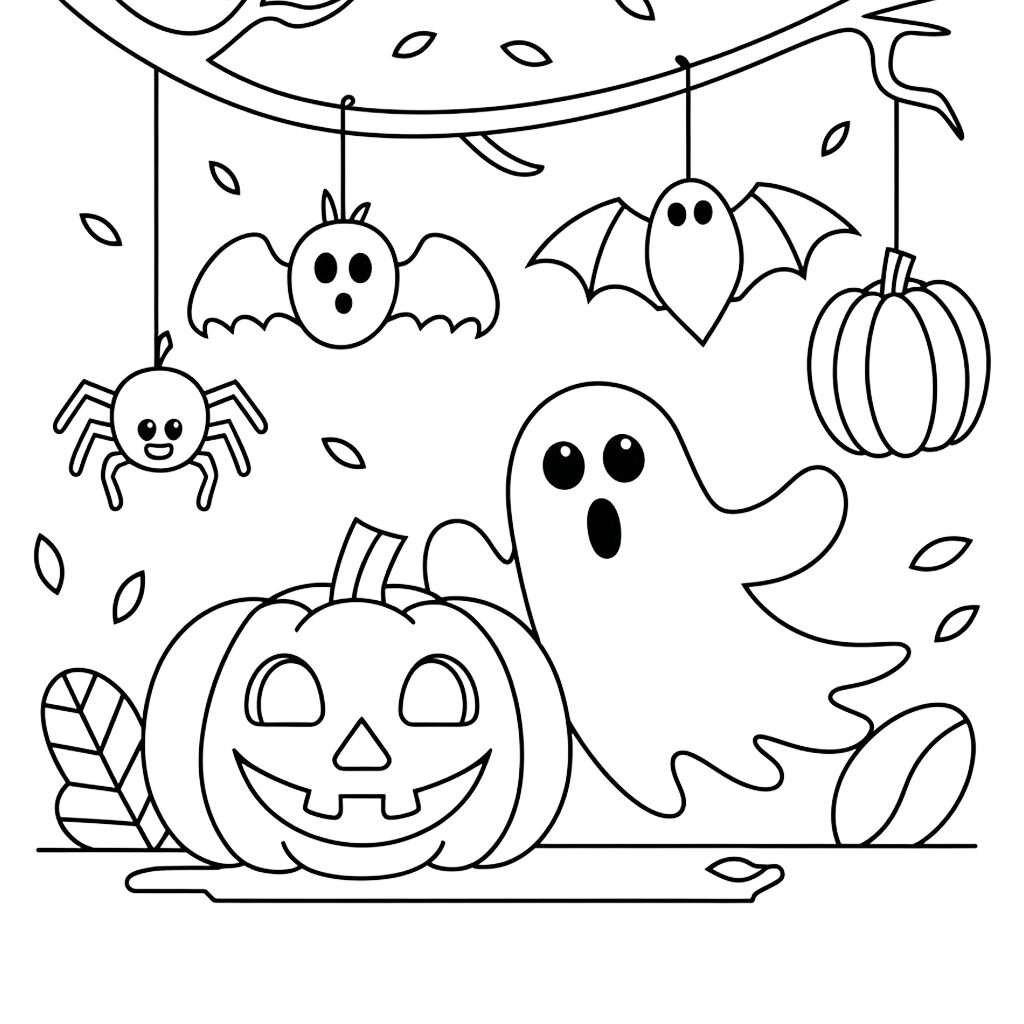coloring pages for halloween