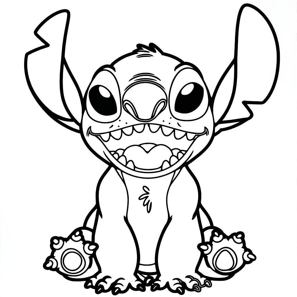 printable stitch coloring pages
