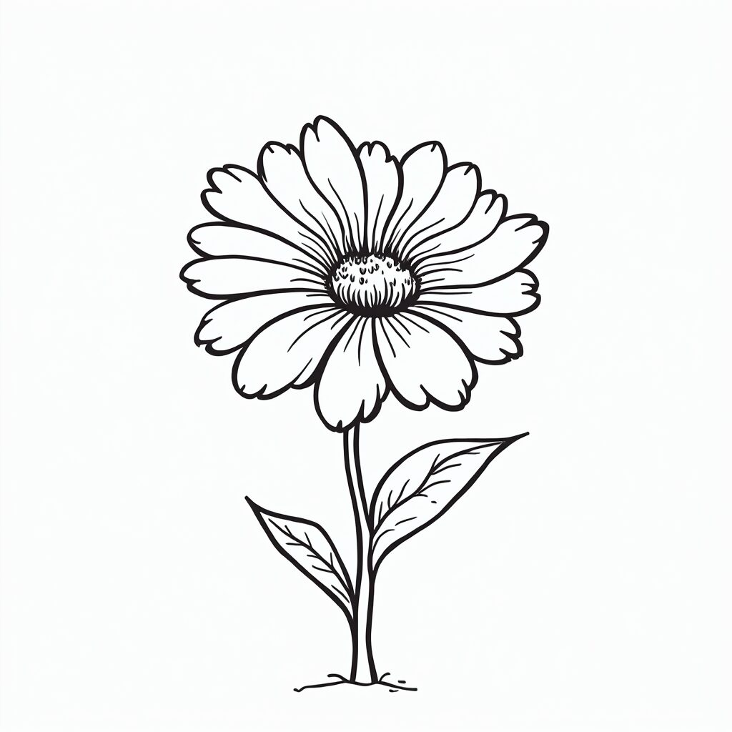 free flower coloring pages