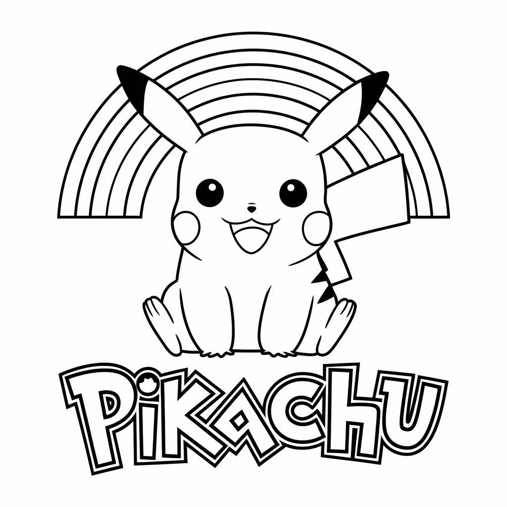 pikachu coloring pages