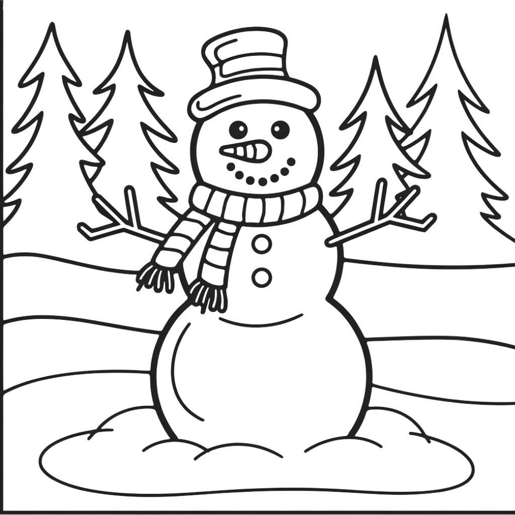 winter coloring pages