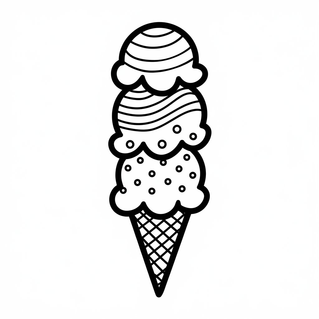 ice cream coloring pages