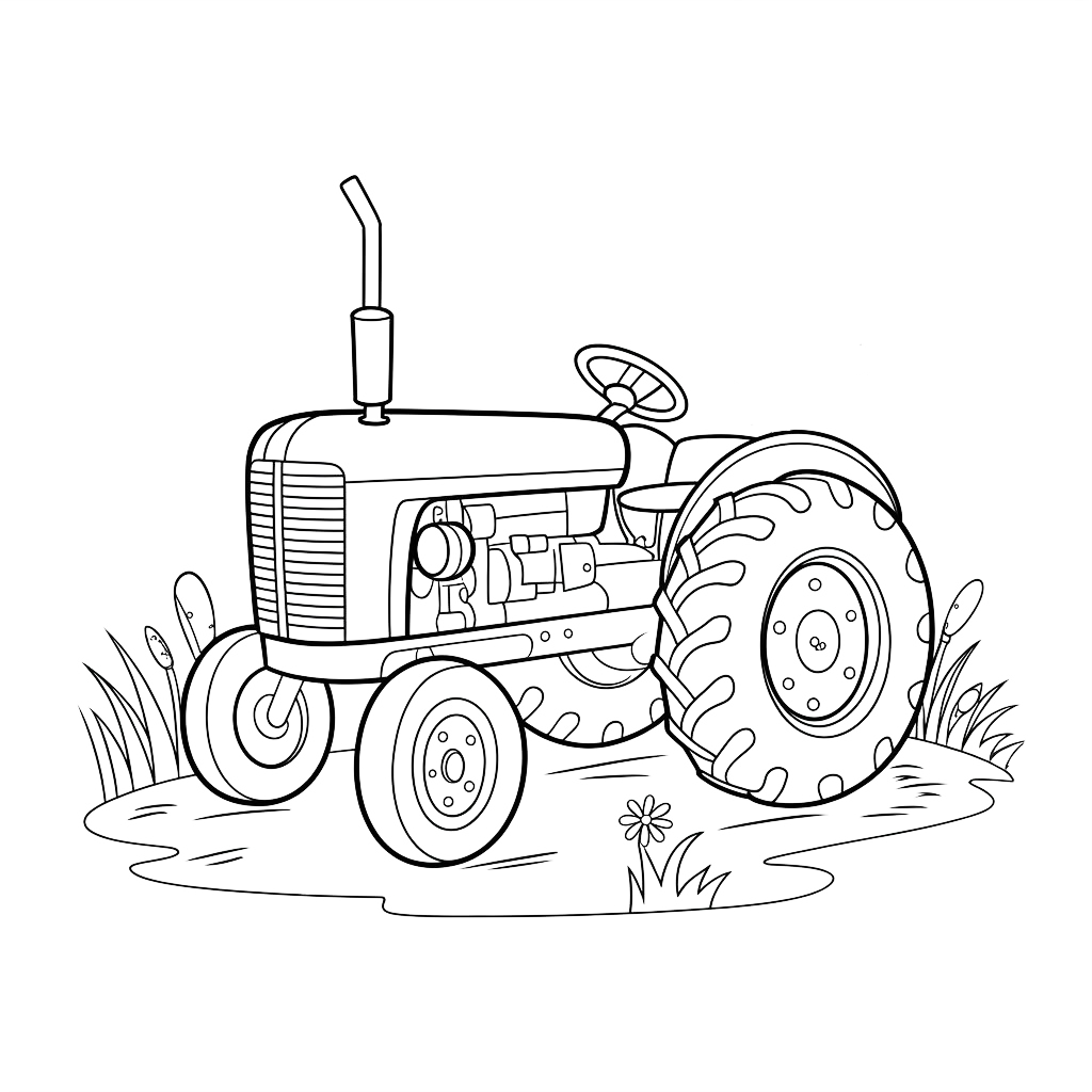 coloring pages tractors john deere