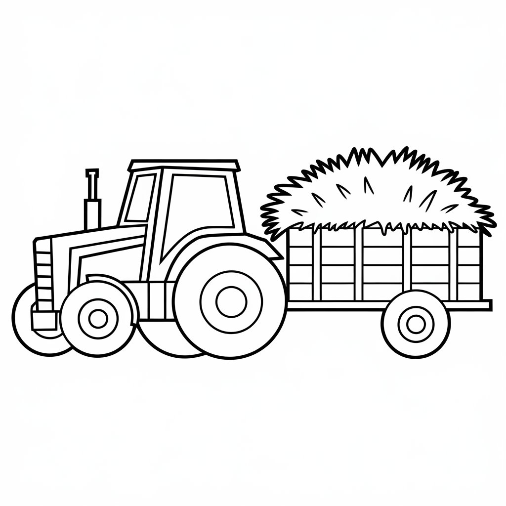 printable tractor coloring pages