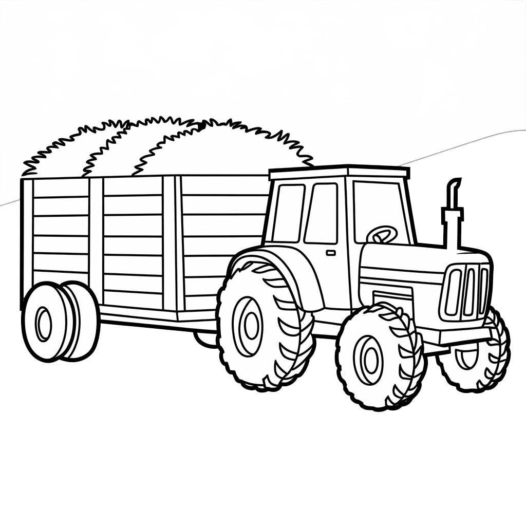 tractor printable coloring pages