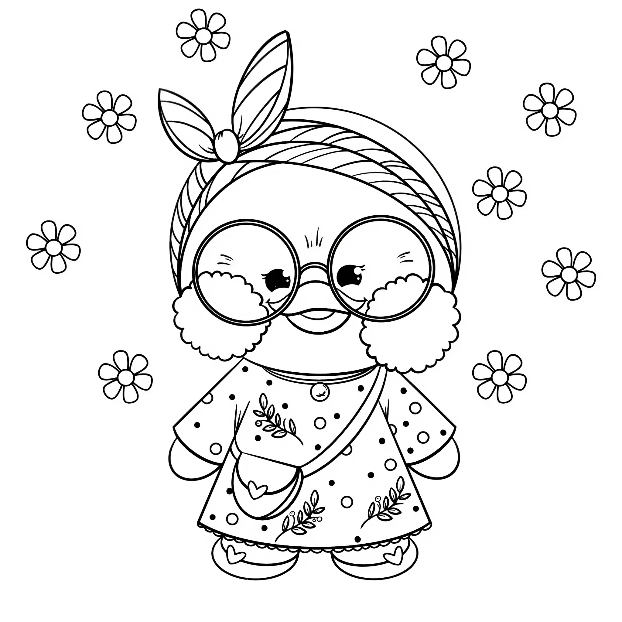 Lalafanfan coloring pages free print