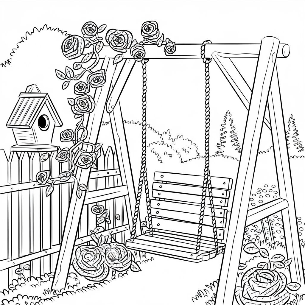 gardening coloring page