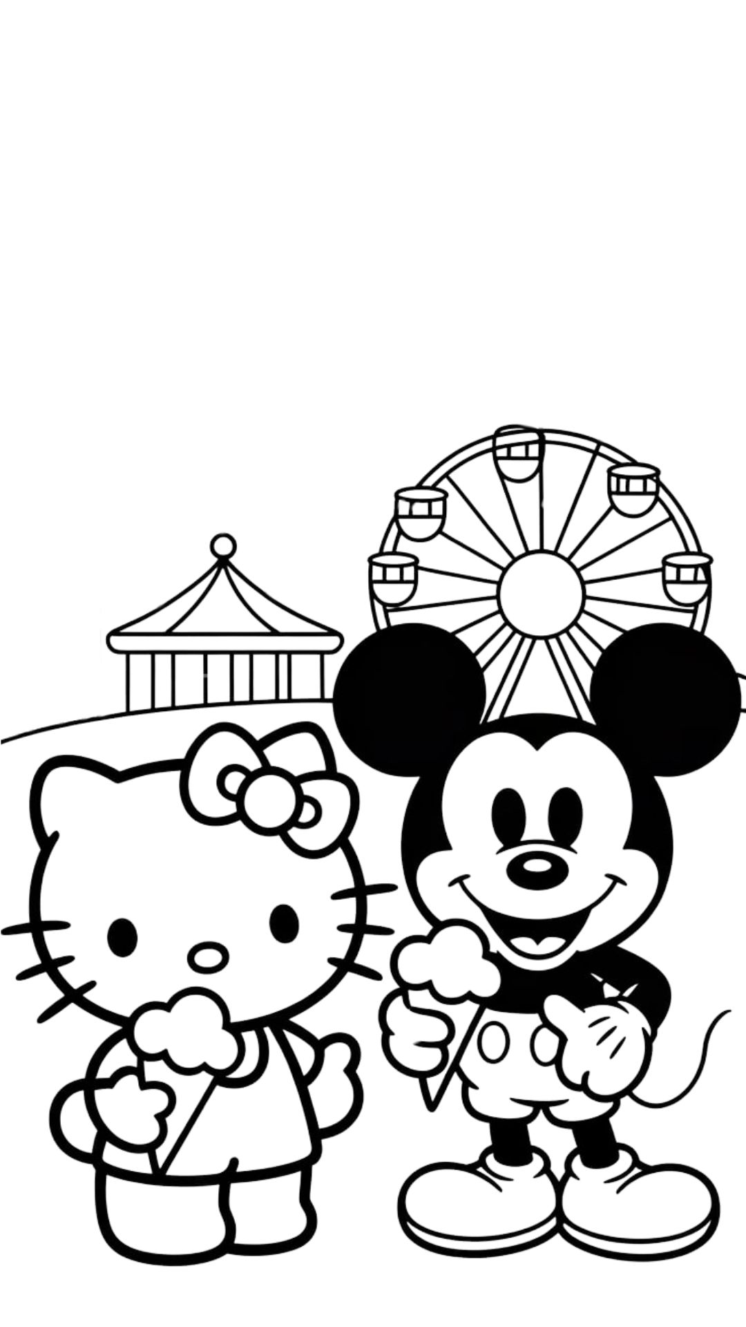 Hello kitty and friends coloring pages