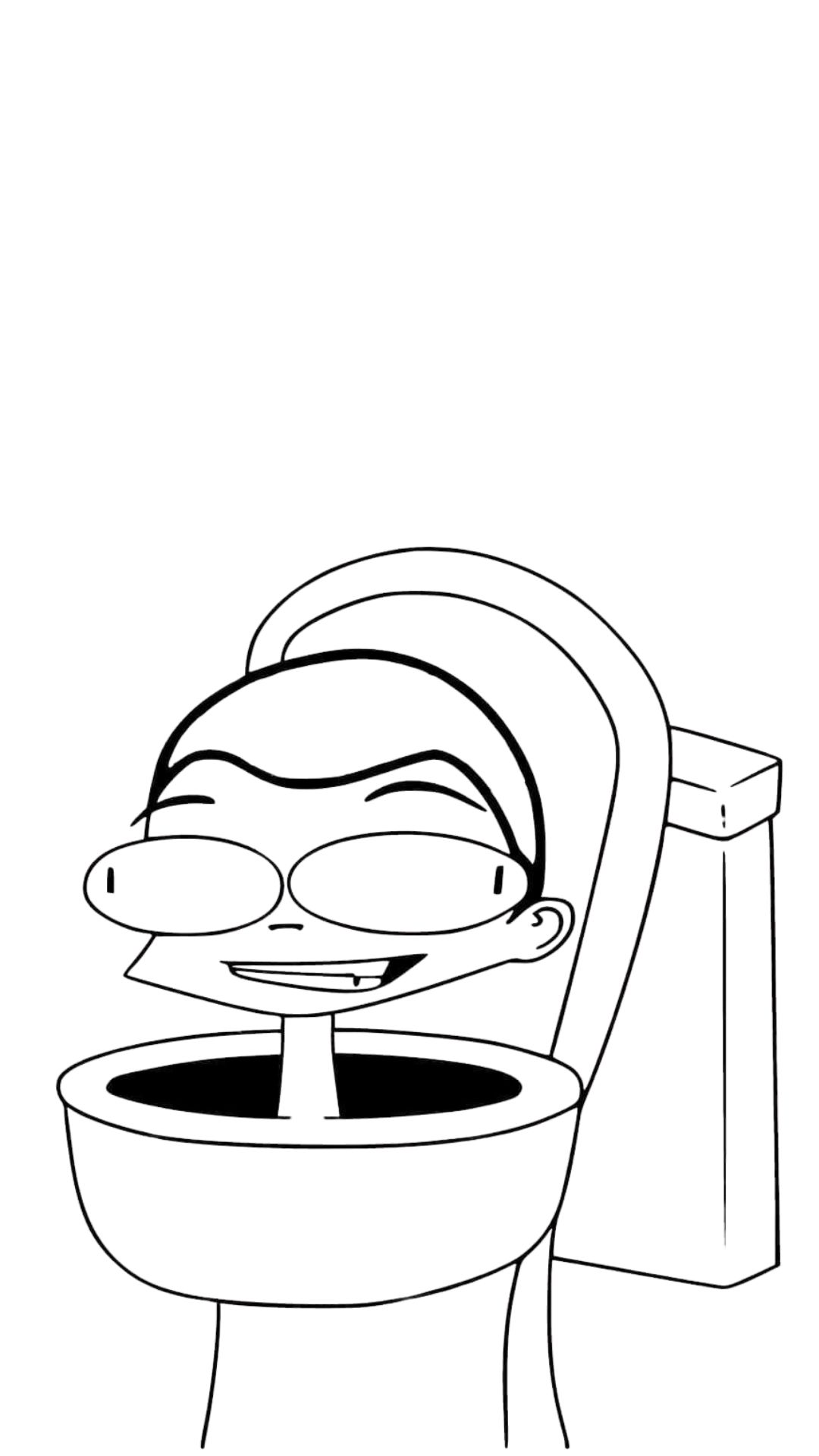 skibidi toilet characters coloring pages