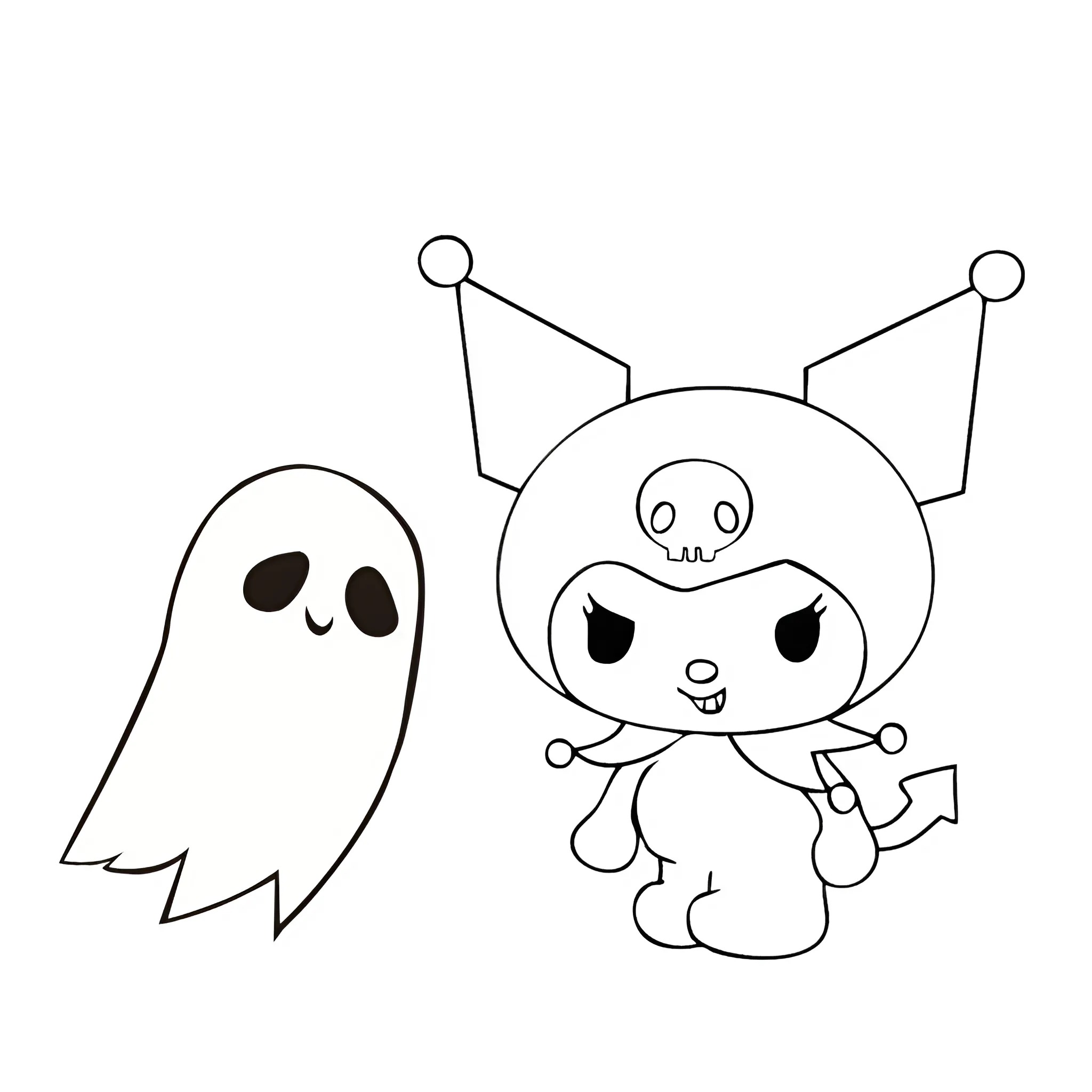 kuromi coloring pages