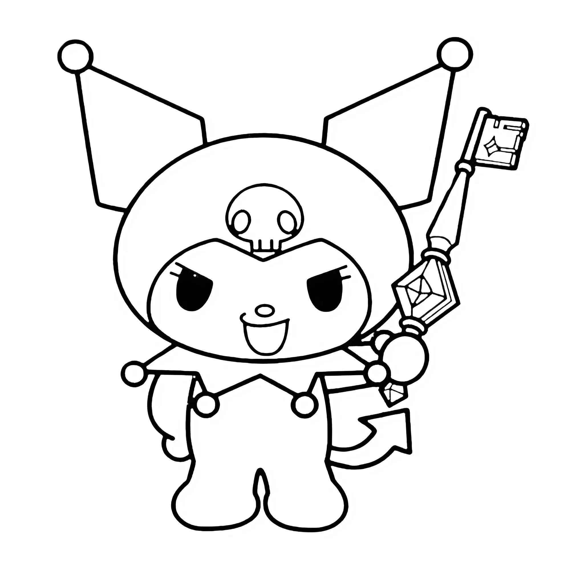 kuromi coloring pages pdf