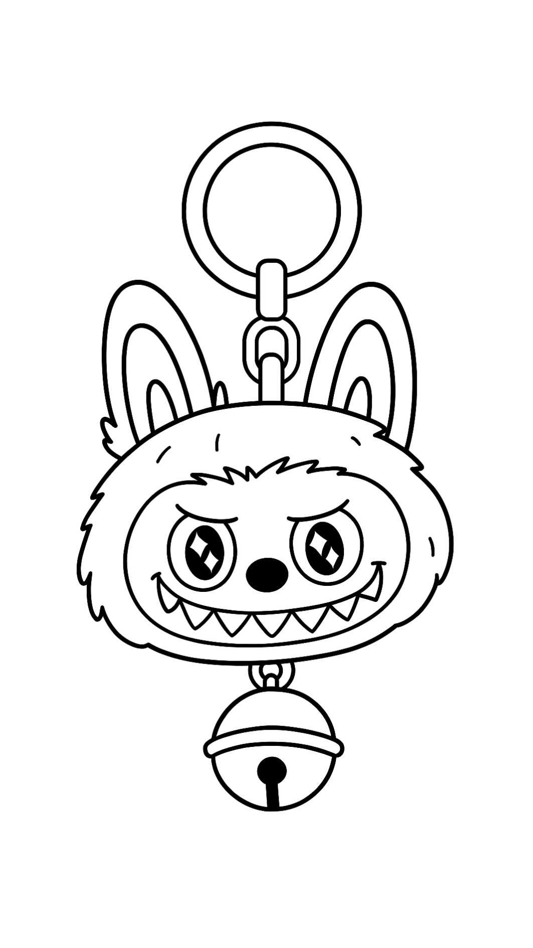 Labubu coloring page for kids