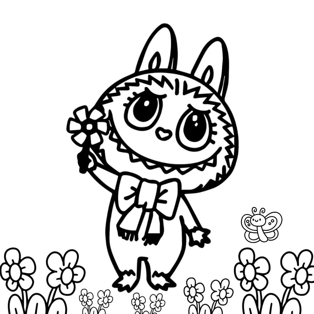 Labubu-coloring-page-for-free-time