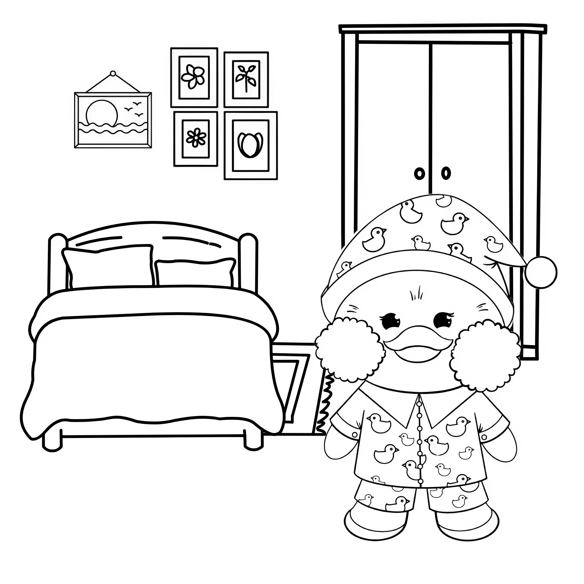 Latest Lalafanfan coloring pages 2025