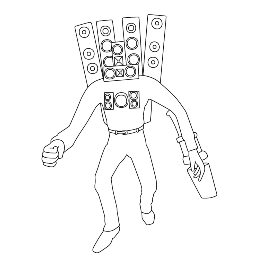 skibidi coloring page