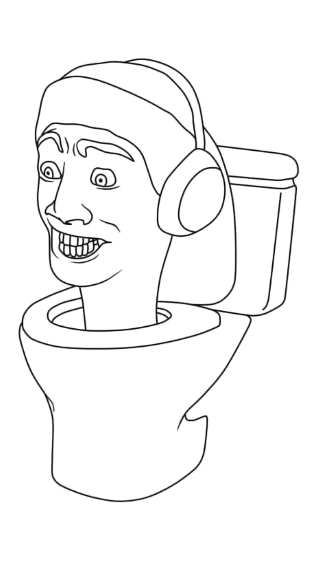 skibidi toilet coloring pages pdf