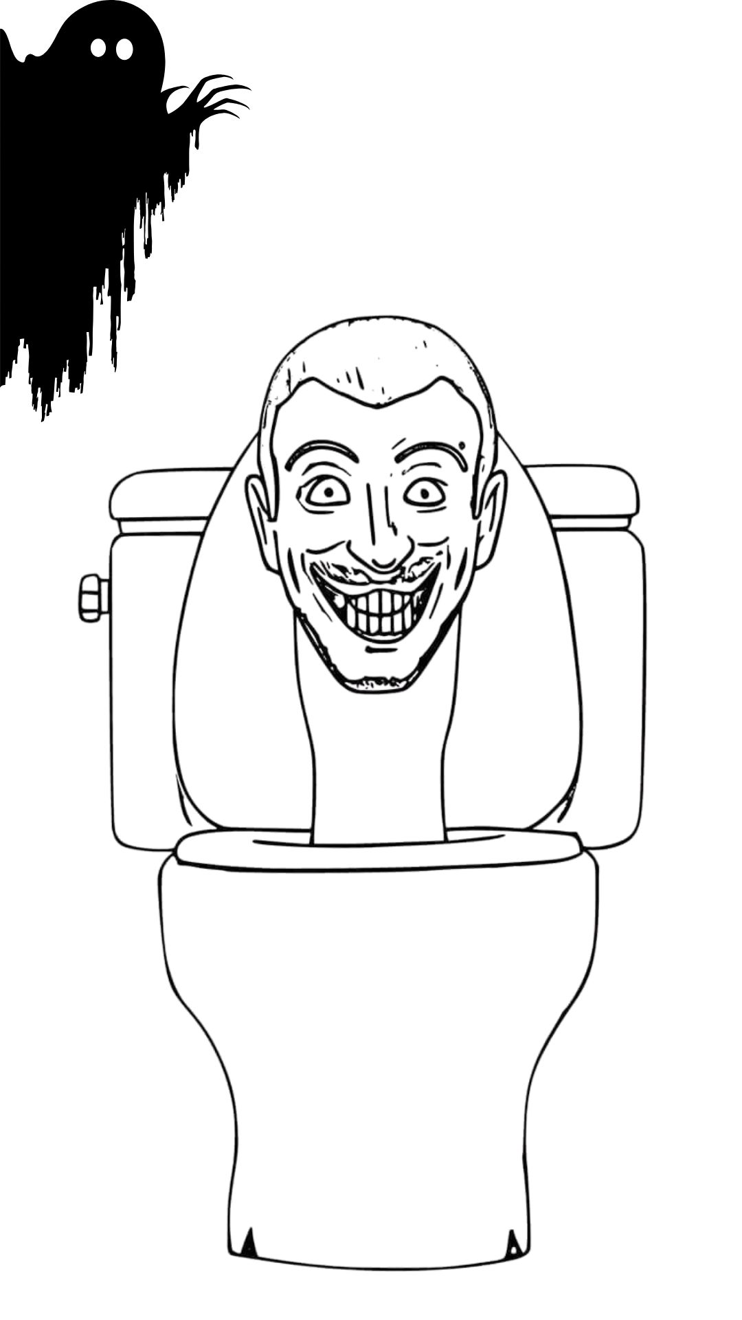 free skibidi toilet coloring pages