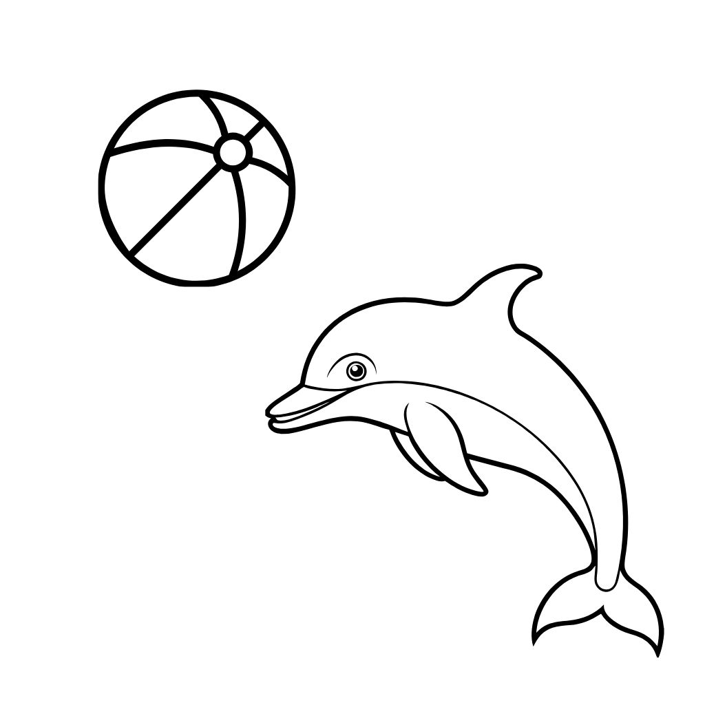 coloring pages dolphins printable