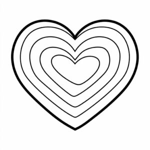 hearts coloring pages printable