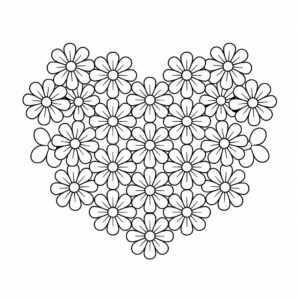 free heart coloring pages printable