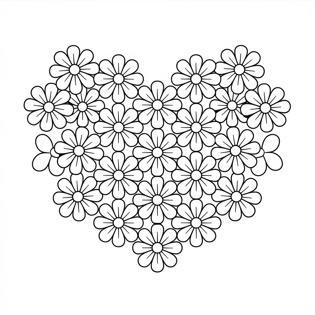 free heart coloring pages printable