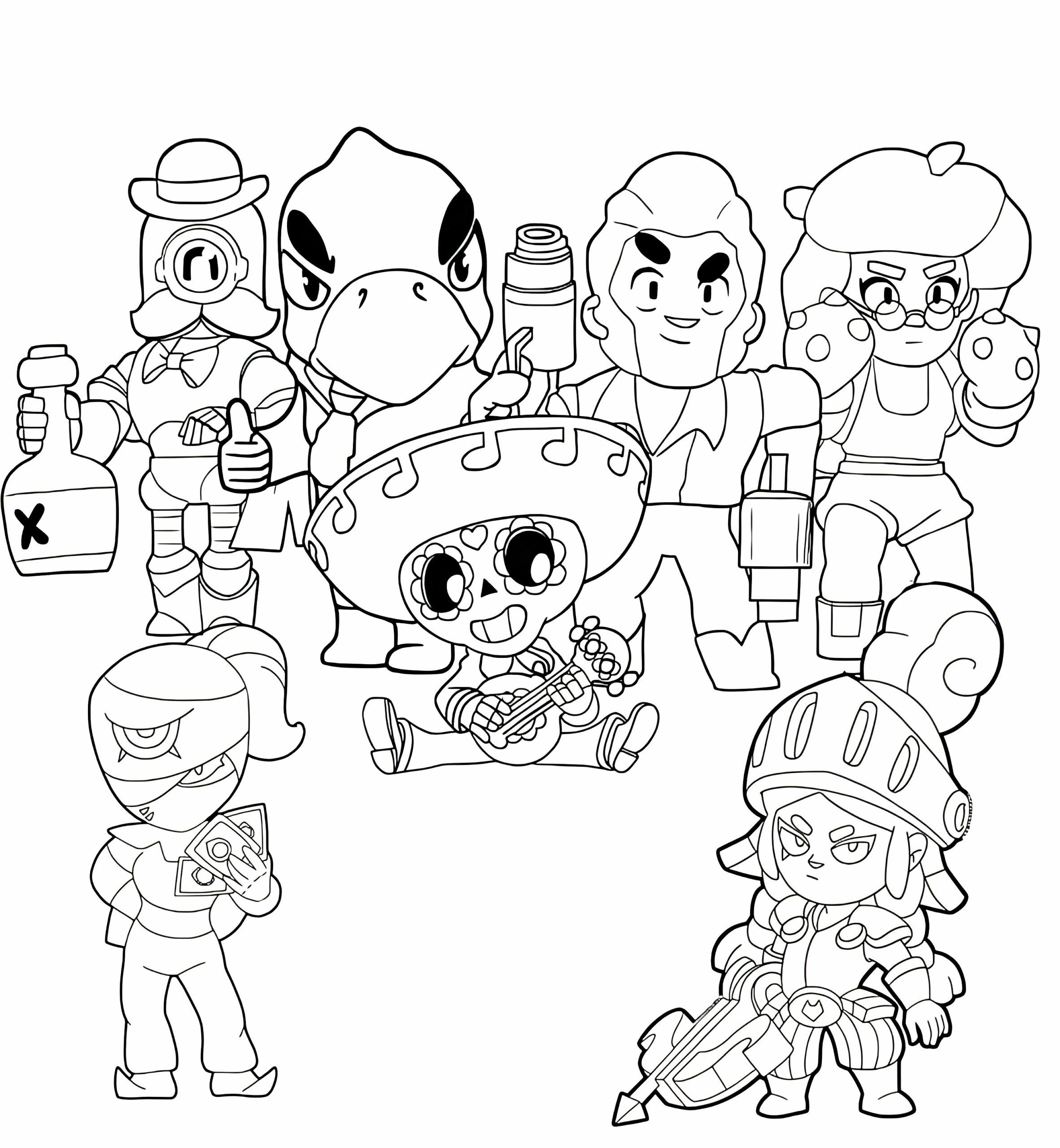brawl stars coloring pages sandy